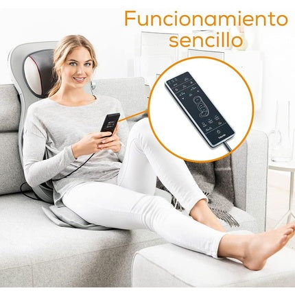 Scaun de masaj Beurer MG320 HD, gri cu bej, 82 cm