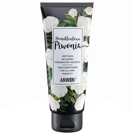 Condiționator de păr Anwen Humectant Peony 200ml alb-negru