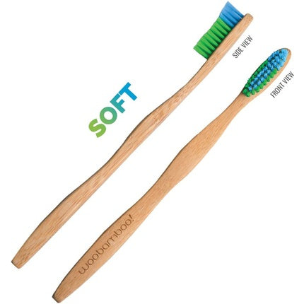 Periuță din bambus, Woobamboo, Adult, capăt moale
