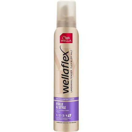 Wella Flex Foam-Resistant Fullness & Style Ultra Strong Volume Hair Foam, 200ml