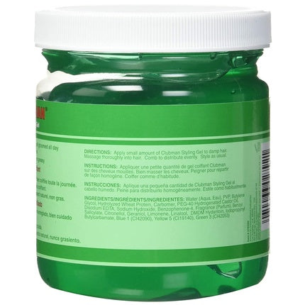 Gel de păr Clubman Pinaud Styling Gel, 453 g, verde