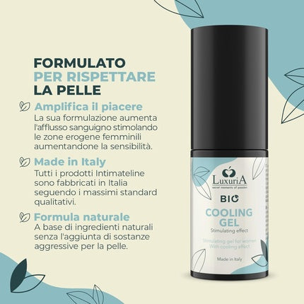 Gel Intim Lubrifiant, Intimateline, Luxuria BIO, efect rece 30ml