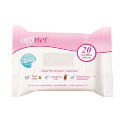 Lingete Intime Biogyn Aginet, 20 buc, Culoare Roz