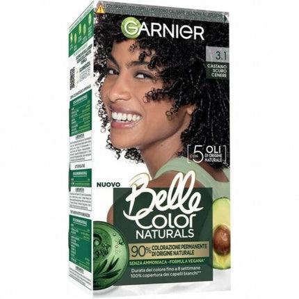Vopsea de păr Garnier Belle Color Naturals, 3.1 Castaniu cenușiu, 176g