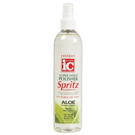 Spray de păr Fantasia Super Hold Polisher Spritz cu aloe vera, 296ml