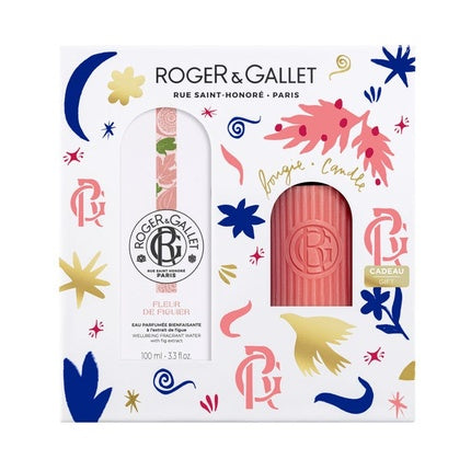 Set Cadou Parfum Roger & Gallet, Fleur De Figuier, Apa Parfumata 100ml + Lumânare Aromatica 75g