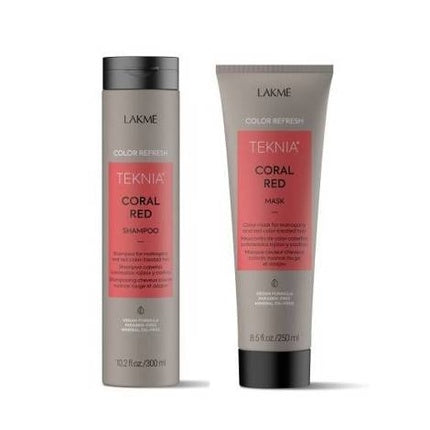 Set Șampon și Mască Lakmé Teknia Color Refresh Coral Red, 300ml Șampon + 250ml Mască