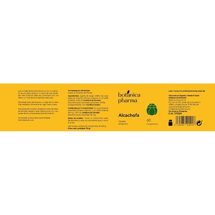 Supliment, Botánica Nutrients, Alcachofa, 60 Comprimate