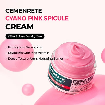 Cremă pentru ochi, Cyano Pink Spicule, cu calciu și vitamina B12