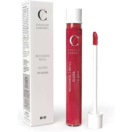 Lip Gloss, Couleur Caramel, Bio, roșu zmeură perlat