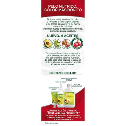 Vopsea de păr, Garnier, Nutrisse Ultra Color, roșu vibrant