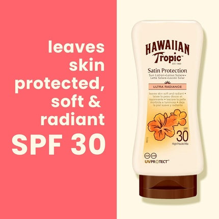 Lotiune de protectie solara, Hawaiian Tropic, Satin Protection, SPF30, 180ml