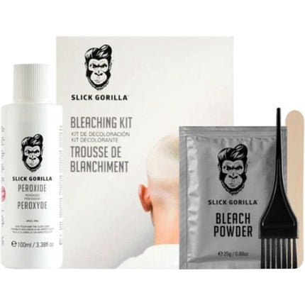 Kit de decolorare păr Slick Gorilla, pudră decolorantă și oxidant, 25g + 100ml