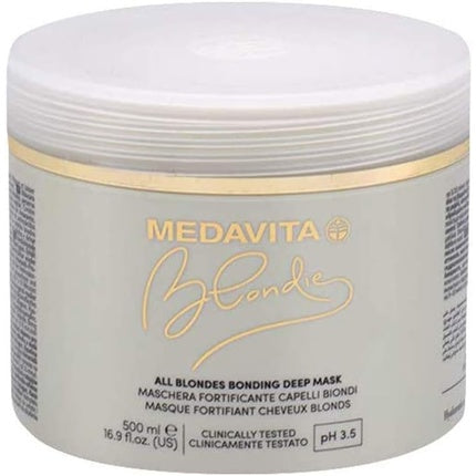 Medavita Blondie All Blondes Bonding Deep Mask, Mască păr blond, 500ml