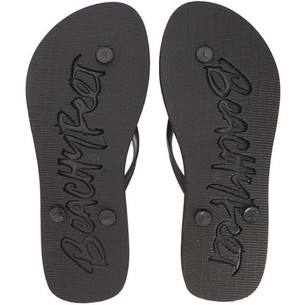 Șlapi damă, Beachyfeet, Mandaleo, negru-galben