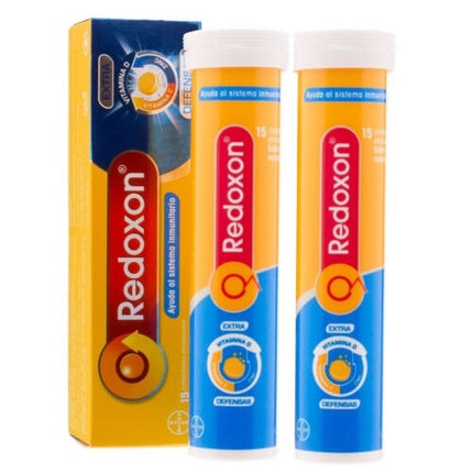Tablete efervescente, Bayer Redoxon, vitamina C și Zinc, 30 buc, portocaliu