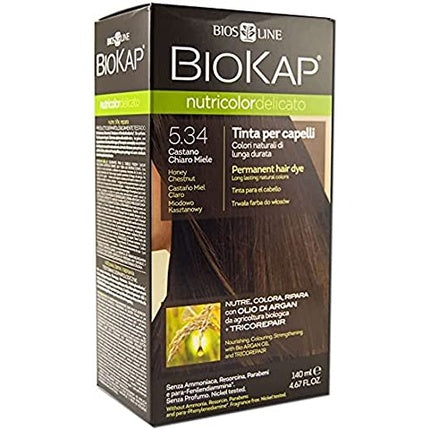 Vopsea de păr, Bios Line Biokap, Castaniu Miere, 140 ml