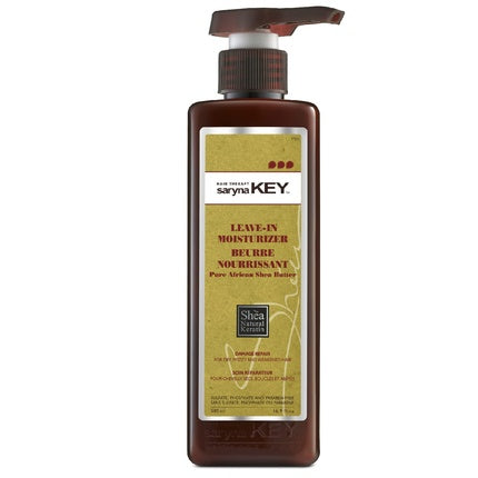 Condiționar Fără Clătire Saryna Key, Leave-In Moisturizer, 500ml, Marron cu pompă