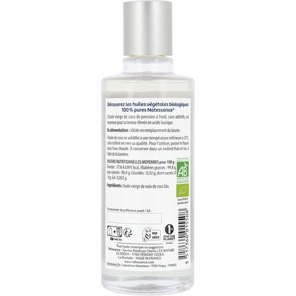 Ulei de cocos organic Natessance, 100 ml