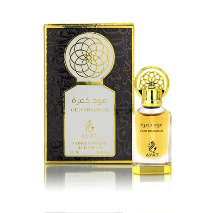 Ayat Perfumes Oud Khamrah - Ulei de parfum 12ml fără alcool, unisex, oriental-floral
