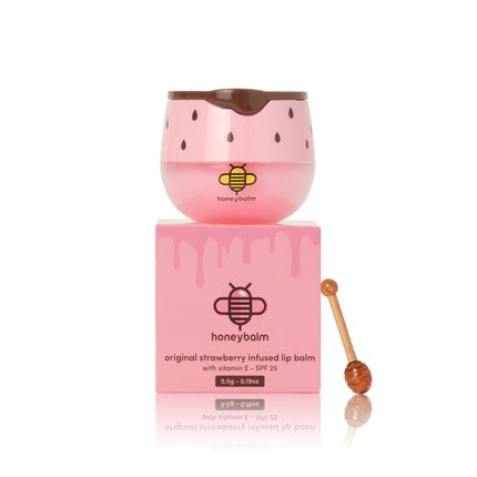Balsam de buze Honeybalm cu căpșuni și SPF25, 10 g