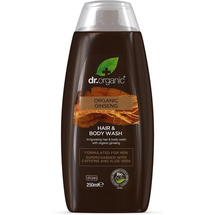 Gel de duș și păr, Dr Organic, Ginseng, 172g
