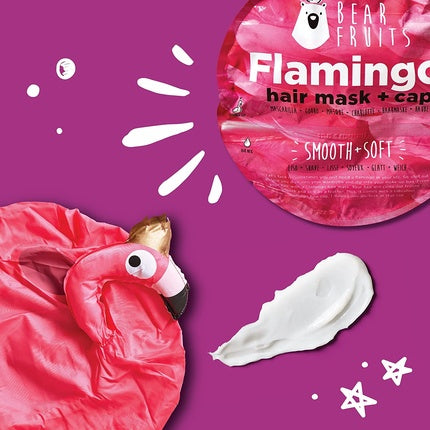 Masca de păr, Bear Fruits, Flamingo, roz