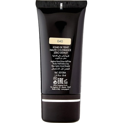 Fond de ten, Pupa Milano Extreme Cover, 040 Medium Honey, 30ml