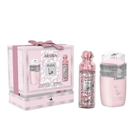 Set Cadou Arabia Haya, Le Chameau, Parfum și Deodorant, roz