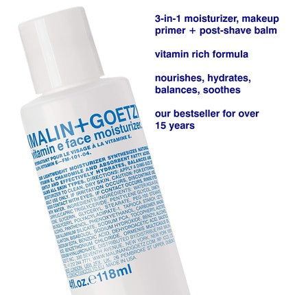 Crema hidratantă pentru față, MALIN + GOETZ, Vitamin E Face Moisturizer, 118ml
