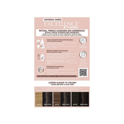Vopsea de păr, L'Oréal Paris, Excellence Creme, brunet închis
