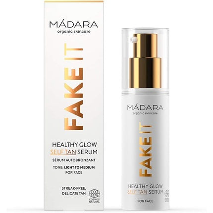 Serum autobronzant, Mádara, 30 ml, față