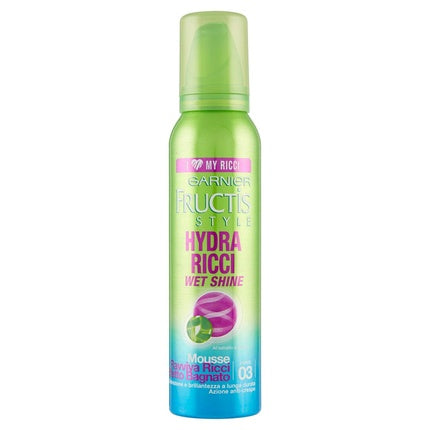 Spumă pentru păr creț, Garnier, Fructis Hydra Curly Wet Shine, 150ml