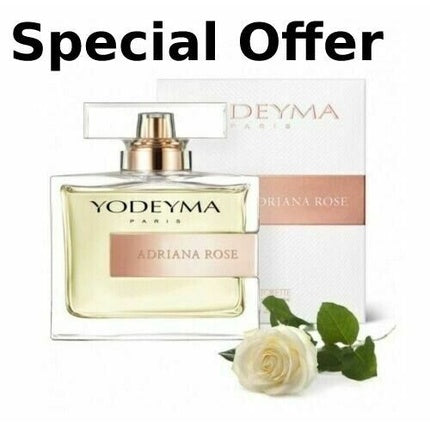 Parfum Yodeyma Adriana Rose Woman, 100ml, sticlă transparentă cu etichetă roz