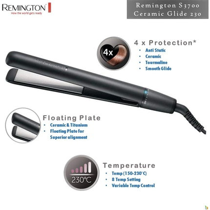 Placă Îndreptat Păr, Remington, S3700, negru