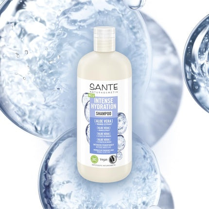 Șampon Sante Naturkosmetik Intense Hydration cu Aloe Vera și Extract de Mango Vegan, 550g