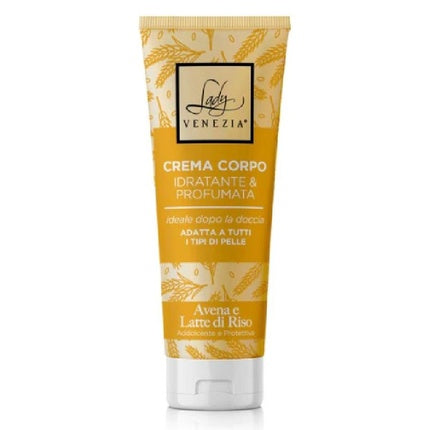 Crema corp Lady Venezia, Avena și Lapte de Orez, Hidratantă și Parfumată