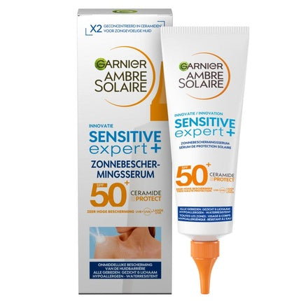 Serum de protecție solară pentru corp, Garnier Ambre Solaire Sensitive Expert+, SPF 50