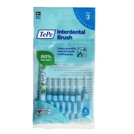 Perii Interdentale Tepe Original 0.6mm Albastru - Set de 8