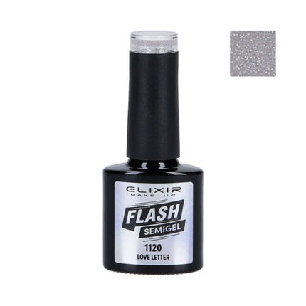 Oja Semipermanentă, Elixir, Flash 1120 Love Letter, gri 8ml