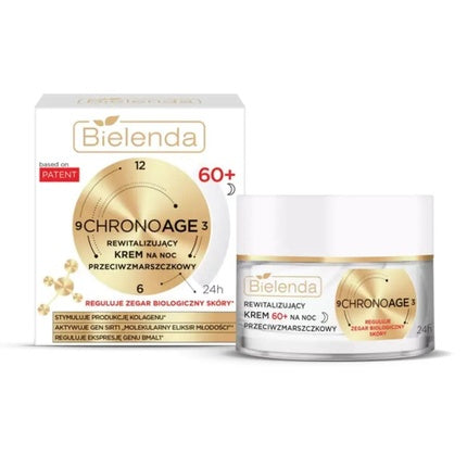 Cremă antirid, Bielenda, CHRONO AGE 24H, 60+, 50ml