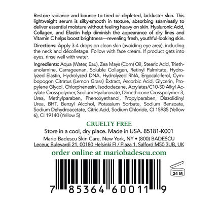 Ser Hyaluronic, Mario Badescu, emulsie, alb