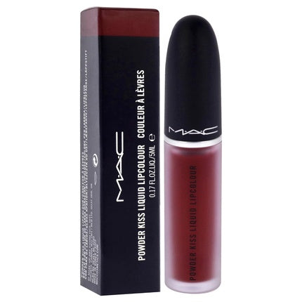 Matase lichidă pentru buze, MAC, Powder Kiss Liquid Lipcolor 995 Fashion Sweetie, ton corai