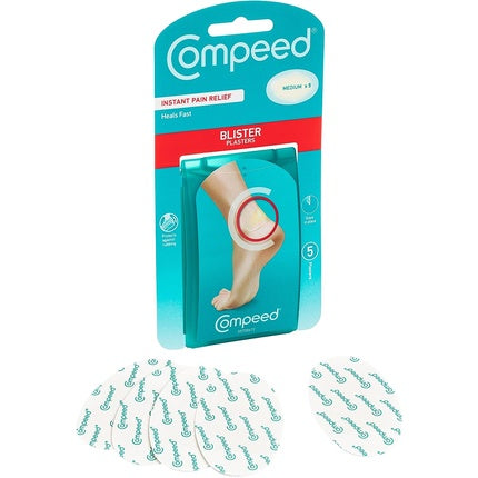 Plasturi pentru bătături, Compeed, dimensiune medie, pachet 5 bucăți
