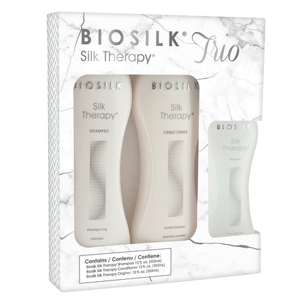 Set BioSilk Silk Therapy Trio Kit, 36 fl oz - Șampon și Conditioner