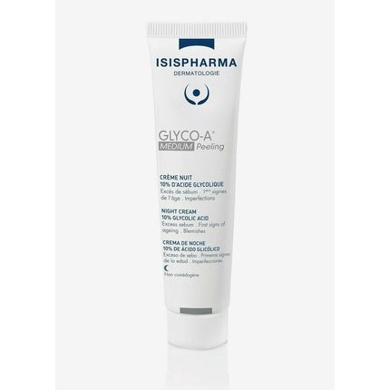 Crema de noapte peeling superficial, Isispharma Glyco-A, 12% Acid Glicolic, 30 ml