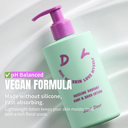 Loțiune Corporală și pentru Mâini Dear Doer - Dazzling Radiant, 415 g