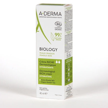 Crema hidratanta Rich, A-Derma, Biology, 40ml