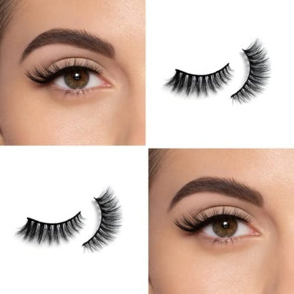 Melody Lashes Gene False Naturale, Premium Half Lashes, Cat Eye, Negru