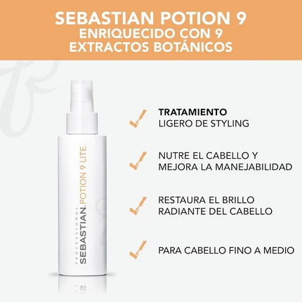 Tratament păr, Sebastian Professional, Potion 9 Lite, 150ml